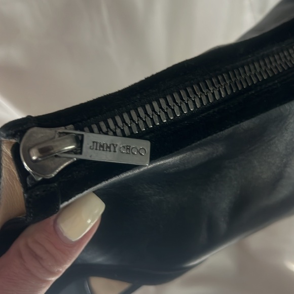 Jimmy Choo Peep Toe Heeled Booties EUC AUTHENTIC 37.5 - Picture 7 of 12